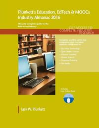 bokomslag Plunkett's Education, EdTech & MOOCs Industry Almanac 2016