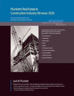 bokomslag Plunkett's Real Estate & Construction Industry Almanac 2020