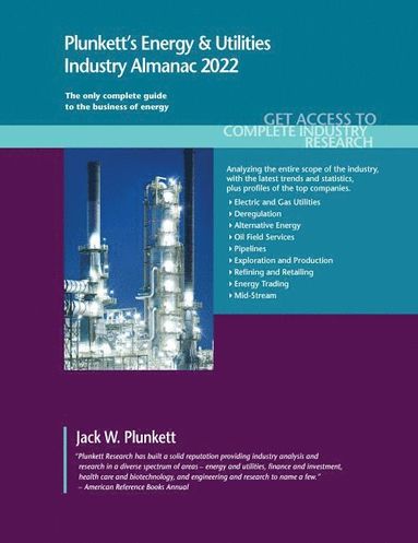 bokomslag Plunkett's Energy & Utilities Industry Almanac 2022