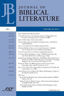 Adele Reinhartz - Journal of Biblical Literature 133.2, 2014, Häftad