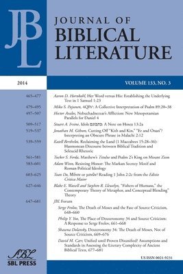 Adele Reinhartz - Journal of Biblical Literature 133.3 (2014), Häftad