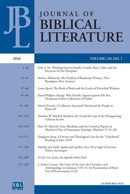 Journal of Biblical Literature 139.1 (2020) 1