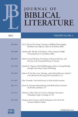 bokomslag Journal of Biblical Literature 142.3 (2023)
