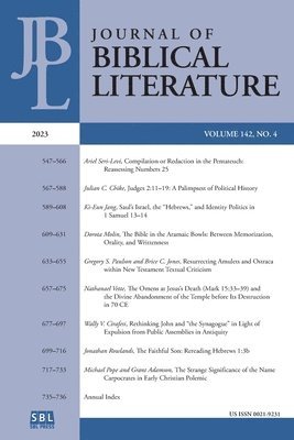 Susan E Hylen - Journal of Biblical Literature 142.4 (2023), Häftad