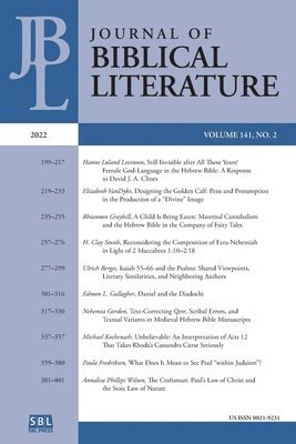Susan E Hylen, Susan E. Hylen - Journal of Biblical Literature 141.2 (2022), Häftad