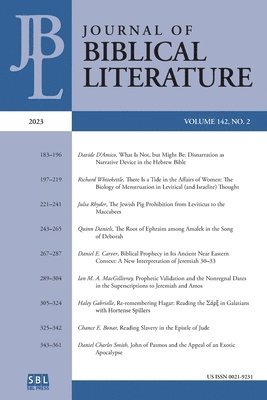 Susan E Hylen - Journal of Biblical Literature 142.2 (2023), Häftad