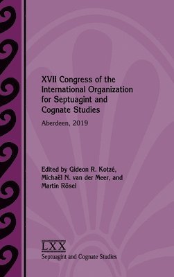 bokomslag XVII Congress of the International Organization for Septuagint and Cognate Studies
