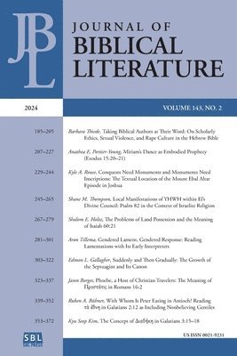 Journal of Biblical Literature 143.2 (2024) 1