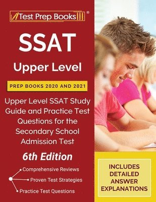 bokomslag SSAT Upper Level Prep Books 2020 and 2021