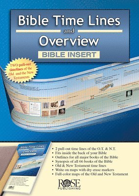 bokomslag Bible Time Lines and Overview - Bible Insert