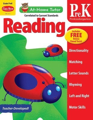 Reading and Phonics Skills, Preschool Workbook: At-Home Tutor, Alphabet, Beginning Sounds, Tracing, Matching, Drawing, Sequencing, Pre-Writing 1