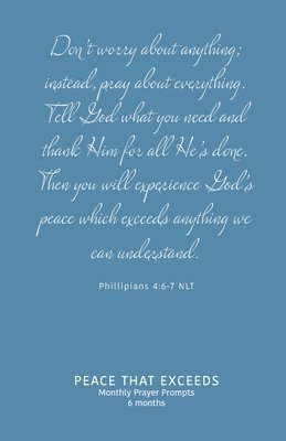 Peace That Exceeds: Monthly Prayer Prompts - Flourish 1