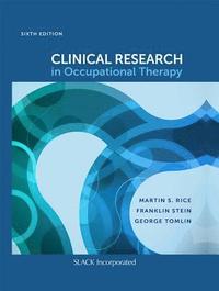 bokomslag Clinical Research in Occupational Therapy