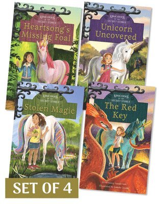 Whitney Sanderson - Unicorns of the Secret Stable (Set of 4), Häftad