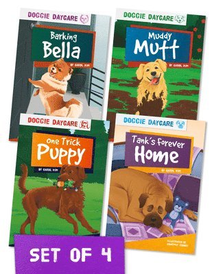 Carol Kim - Doggie Daycare Set 2 (Set of 4), Inbunden