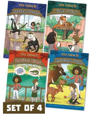 Brenda Scott - Zoo Crew (Set of 4), Inbunden