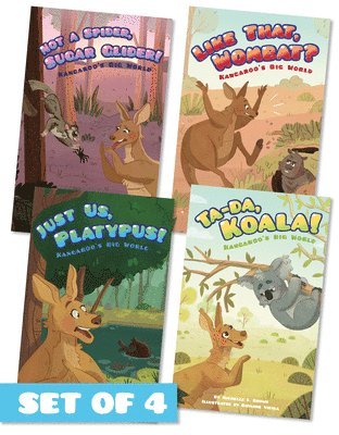 Kangaroo's Big World (set Of 4) 1