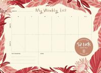 bokomslag 52 Lists Weekly Desk Pad