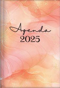 bokomslag 2025 Agenda - Tesoros de Sabiduría - Jaspeado Rosa Y Dorado: Con Un Pensamiento Motivador O Un Versículo de la Biblia Para Cada Día del Año