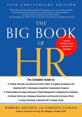 Barbara Mitchell, Cornelia Gamlem - Big Book of HR, 10th Anniversary Edition, Häftad