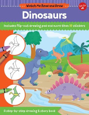 Watch Me Read and Draw: Dinosaurs 1