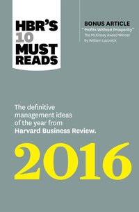 bokomslag HBR's 10 Must Reads 2016