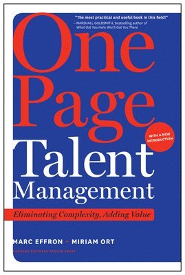 One Page Talent Management, with a New Introduction 1