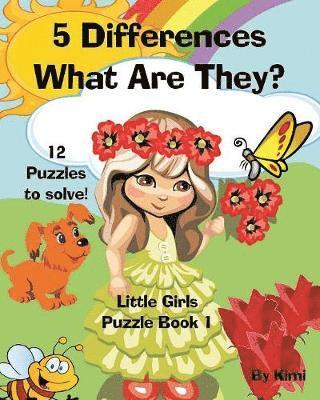 bokomslag 5 Differences - What Are They? Little Girls - Puzzle Book 1