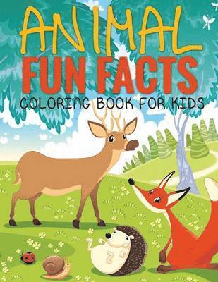 bokomslag Animal Fun Facts (Coloring Book for Kids) Paperback