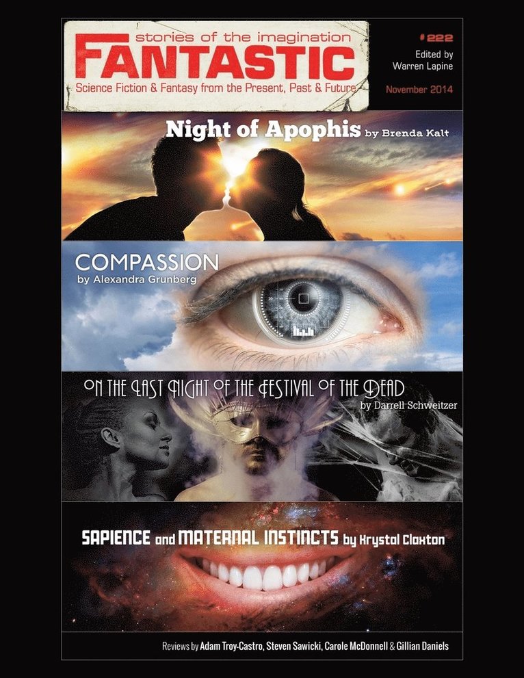 Krystal Claxton, Brenda Kalt, Warren Lapine - Fantastic Stories of the Imagination November 2014, #222, Häftad