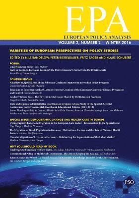 European Policy Analysis 2.2, Fall 2016 1