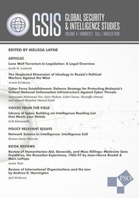 bokomslag Global Security and Intelligence Studies: Volume 4, Number 2, Fall/Winter 2019