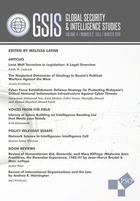 bokomslag Global Security and Intelligence Studies: Volume 4, Number 2, Fall/Winter 2019