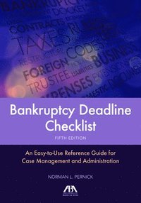 bokomslag Bankruptcy Deadline Checklist