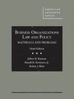 bokomslag Business Organizations Law and Policy