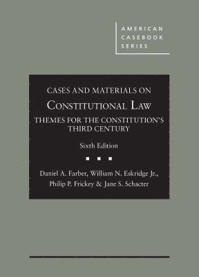 Cases and Materials on Constitutional Law 1