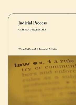 Wayne McCormack, Louisa Heiny - Judicial Process, Häftad