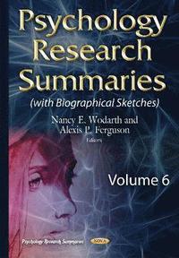 bokomslag Psychology Research Summaries