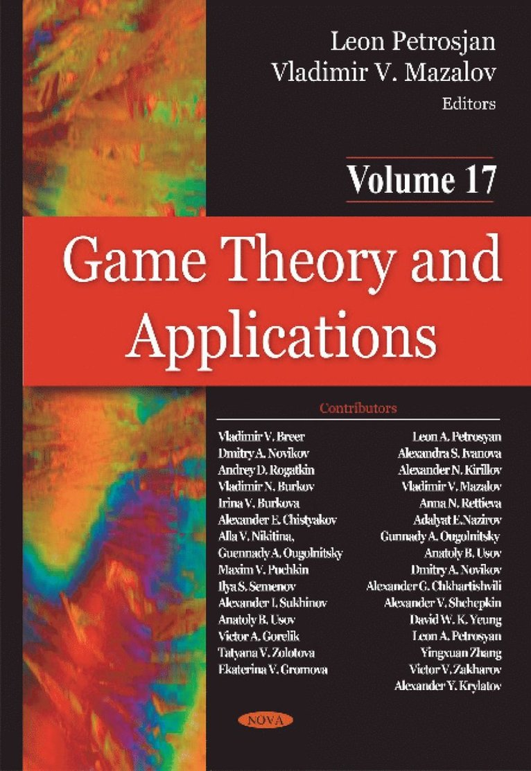 Vladimir Mazalov, Dmitry Novikov, Guennady Ougolnitsky, Leon Petrosjan - Game Theory & Applications, Inbunden