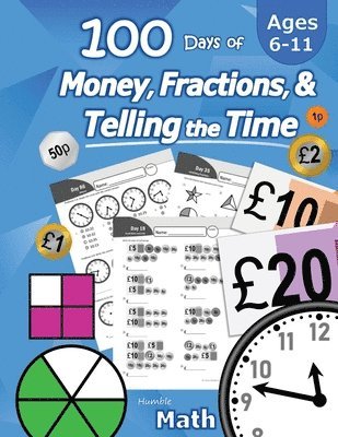 bokomslag 100 Days of Money, Fractions, & Telling the Time