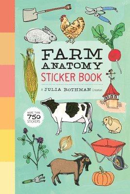 Julia Rothman, Julia Rothman - Farm Anatomy Sticker Book, Häftad