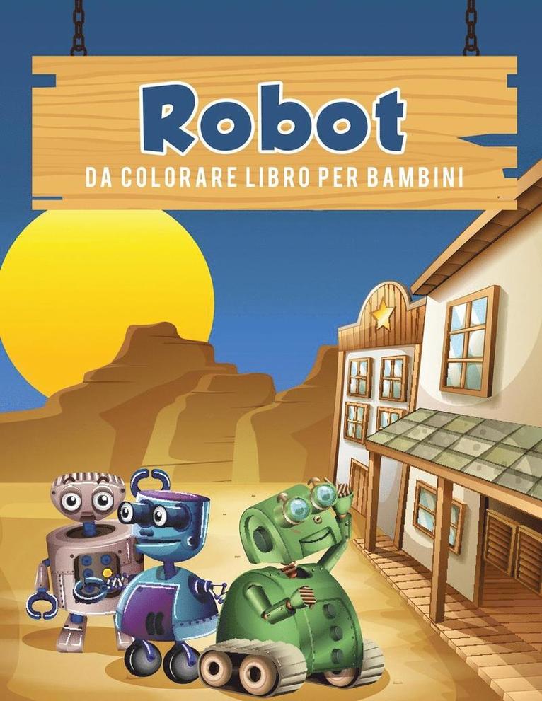 Young Scholar - Robot da colorare libro per bambini, Häftad
