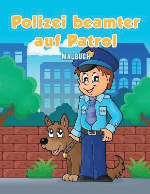 Polizeibeamter auf Patrol Malbuch 1