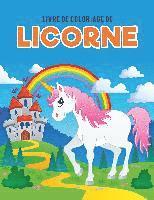 bokomslag Livre de coloriage de licorne