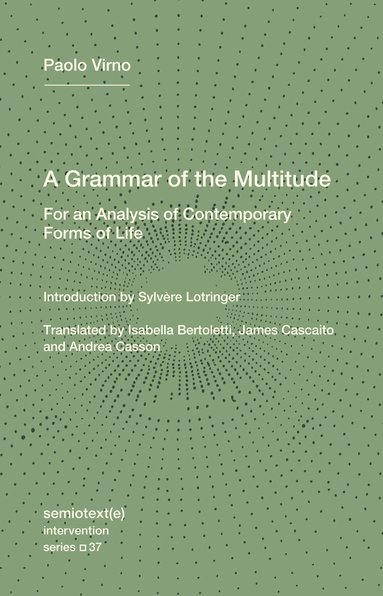 Paolo Virno, Sylvere Lotringer - Grammar of the Multitude, Häftad