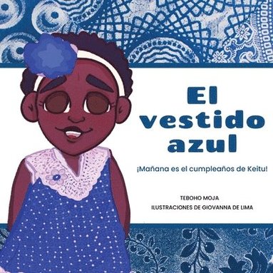 Teboho Moja - vestido azul, Häftad