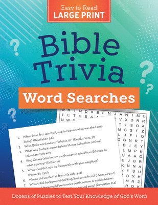 Compiled by Barbour Staff, Compiled By Barbour Staff - Bible Trivia Word Searches Large Print: Dozens of Puzzles to Test Your Knowledge of God's Word, Häftad