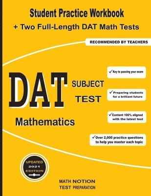 bokomslag DAT Subject Test Mathematics