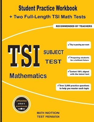 bokomslag TSI Subject Test Mathematics