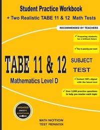 bokomslag TABE 11&12 Subject Test Mathematics Level D